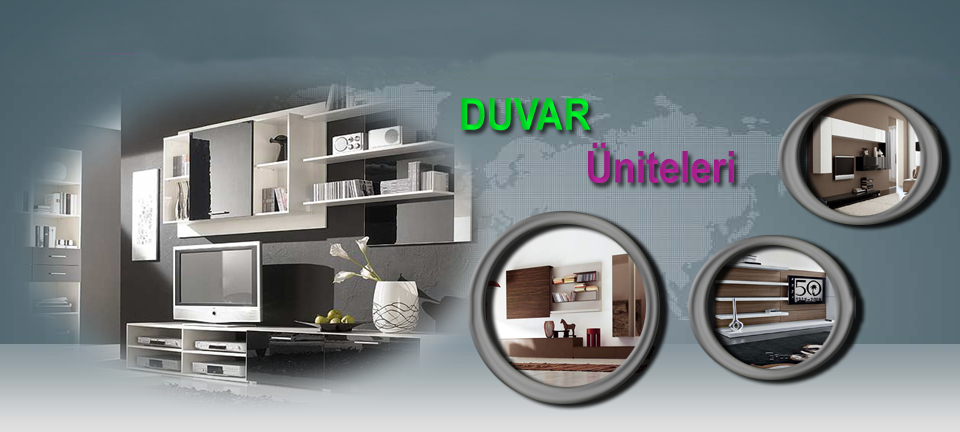 Sarı Mobilya duvar ünitesi
